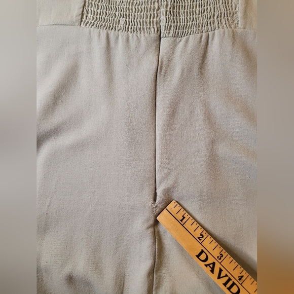 Altar’d State Trish Green Linen Blend Cottagecore Midi Dress sz M - Picture 12 of 13